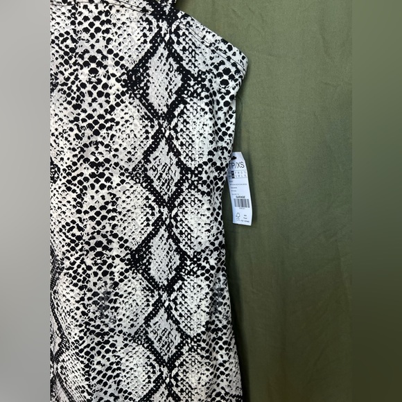 Zara Snakeskin Body Con Mini Dress - Size XS - Picture 4 of 5